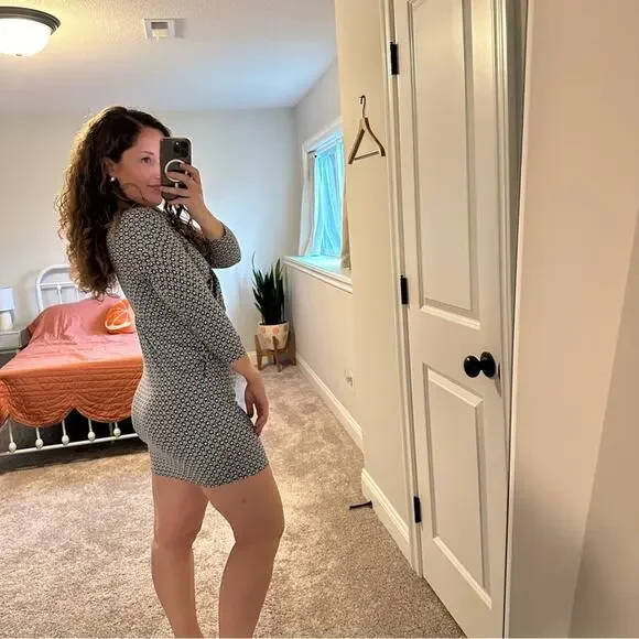 Boden Blue Printed Sexy Cotton Mini Dress XSP - Picture 2 of 10